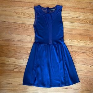 For Love & Lemons Mesh Cutout Lulu Fit&Flare Dress